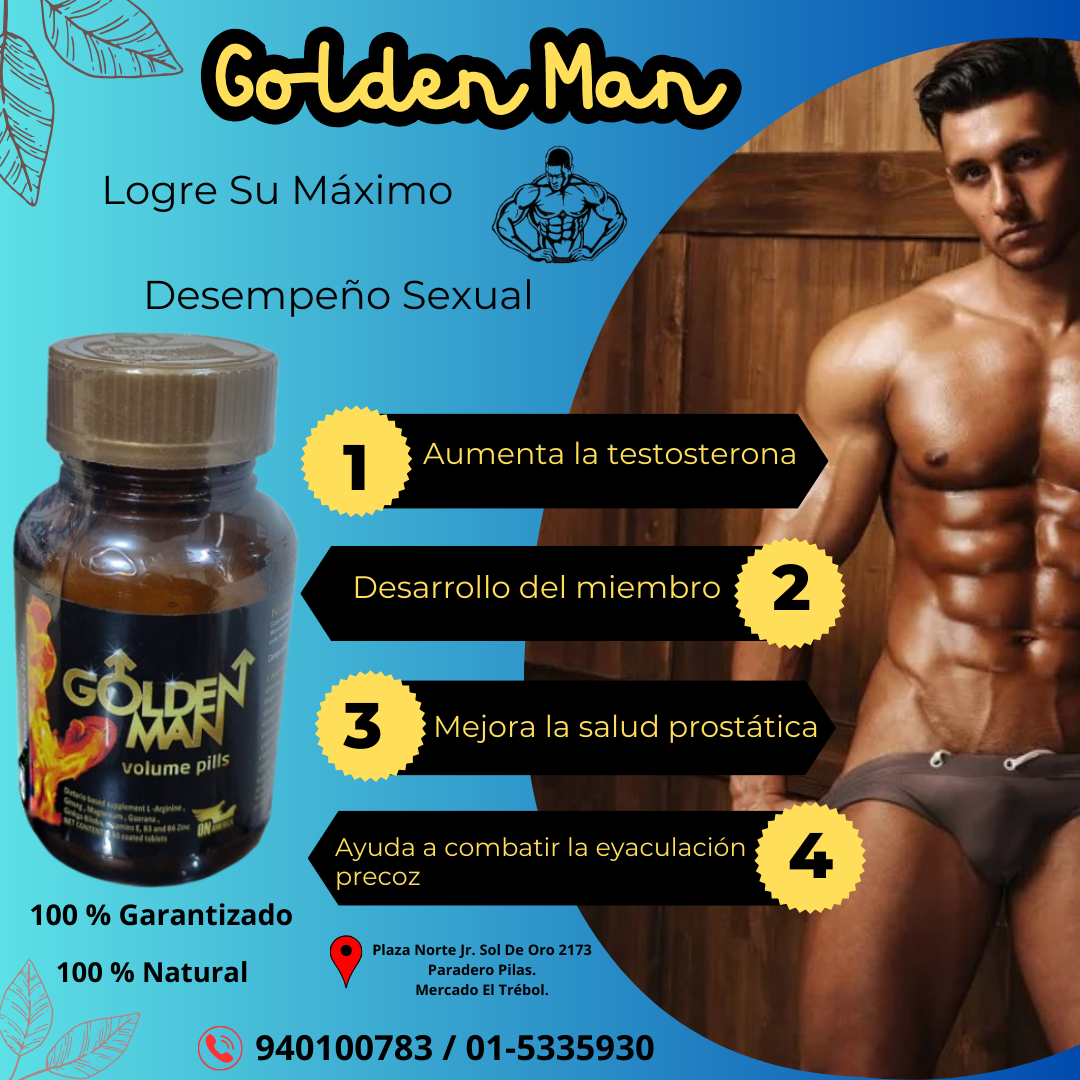 GOLDEN MAN POENCIADOR ALARGADOR DE MIEMBRO - SEXSHOP PLAZA NORTE.